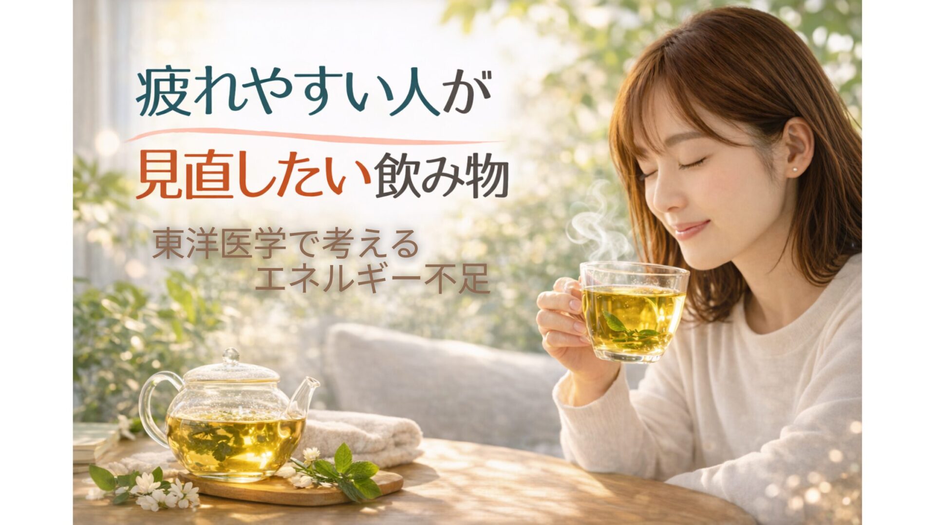 疲れやすい人が見直したい飲み物/東洋医学で考えるエネルギー不足